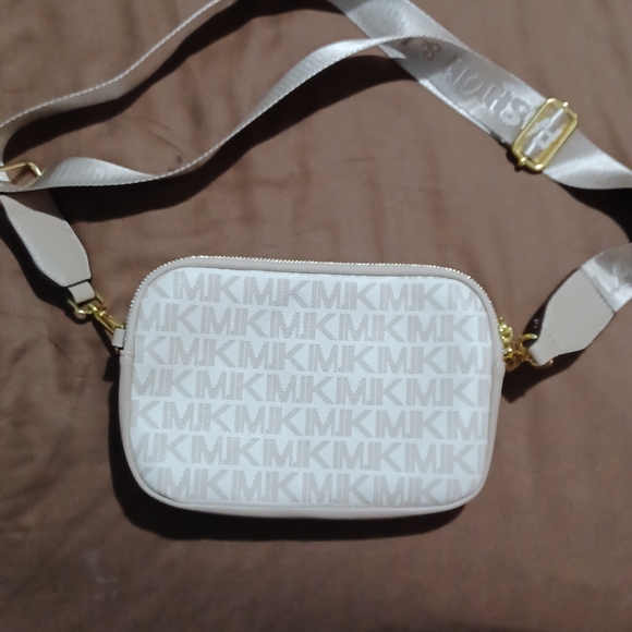 MK Logo Crossbody Bag with Gold Accents - Picture 2 of 2